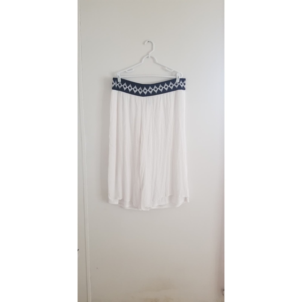 AGB Woman Linen Like Cropped Wide Leg Pants Size 3x